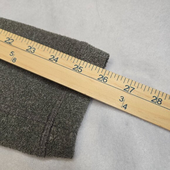 L.L.‎ Bean Mens Small Gray 1/4 Zip Fleece Pullover Chest Pocket S Regular - Picture 5 of 8